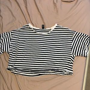 striped crop top